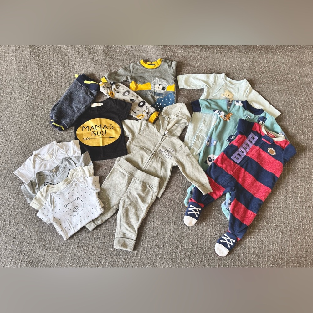 0-3 month baby boys bundle